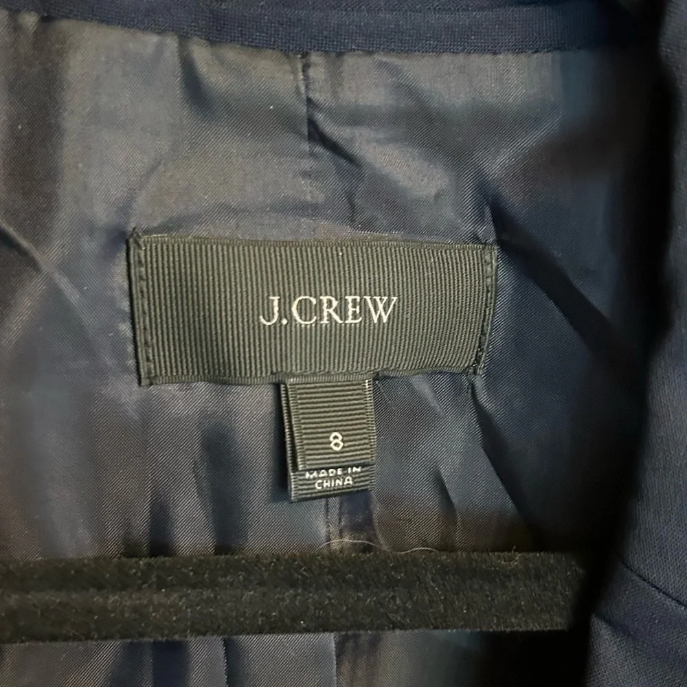 J. CREW Navy Italian Wool Vest - Size 8 EUC